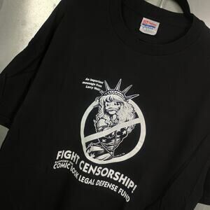 Larry Welz Censorship Comic Book Vintage 90s Cartoon Art Cherry Poptart Shirt XL